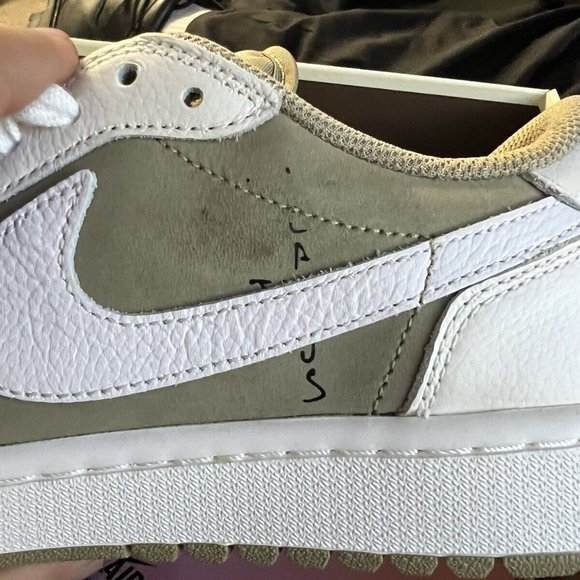 Jordan 1 Low Golf x Travis Scott Neutral Olive - Picture 4 of 6